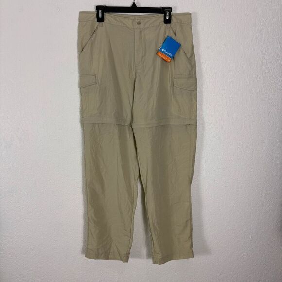 New Columbia Omni-Shade Sun Protection Sand Colored Convertible Hiking Pants - Picture 1 of 14